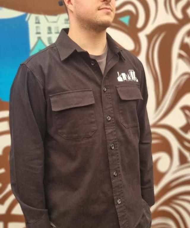 More views of Brewer's overshirt (Black) More views of Brewer's overshirt (Black)