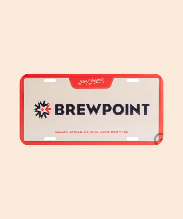 More views of Brewpoint tin sign
